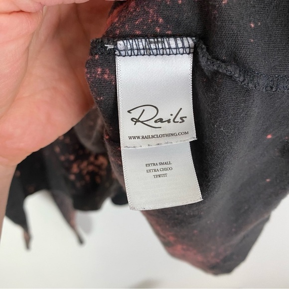 Rails Tie Front Edie Jersey Dress Womens Size XS Upcycled Floral Mandala Casual - Picture 10 of 15